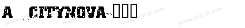 a _CityNova字体转换